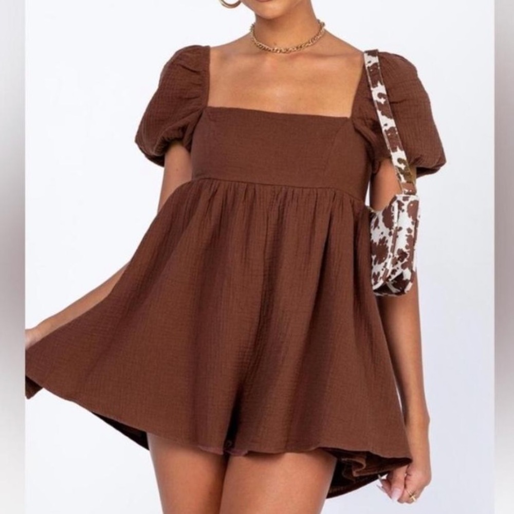 Princess Polly - Brown romper